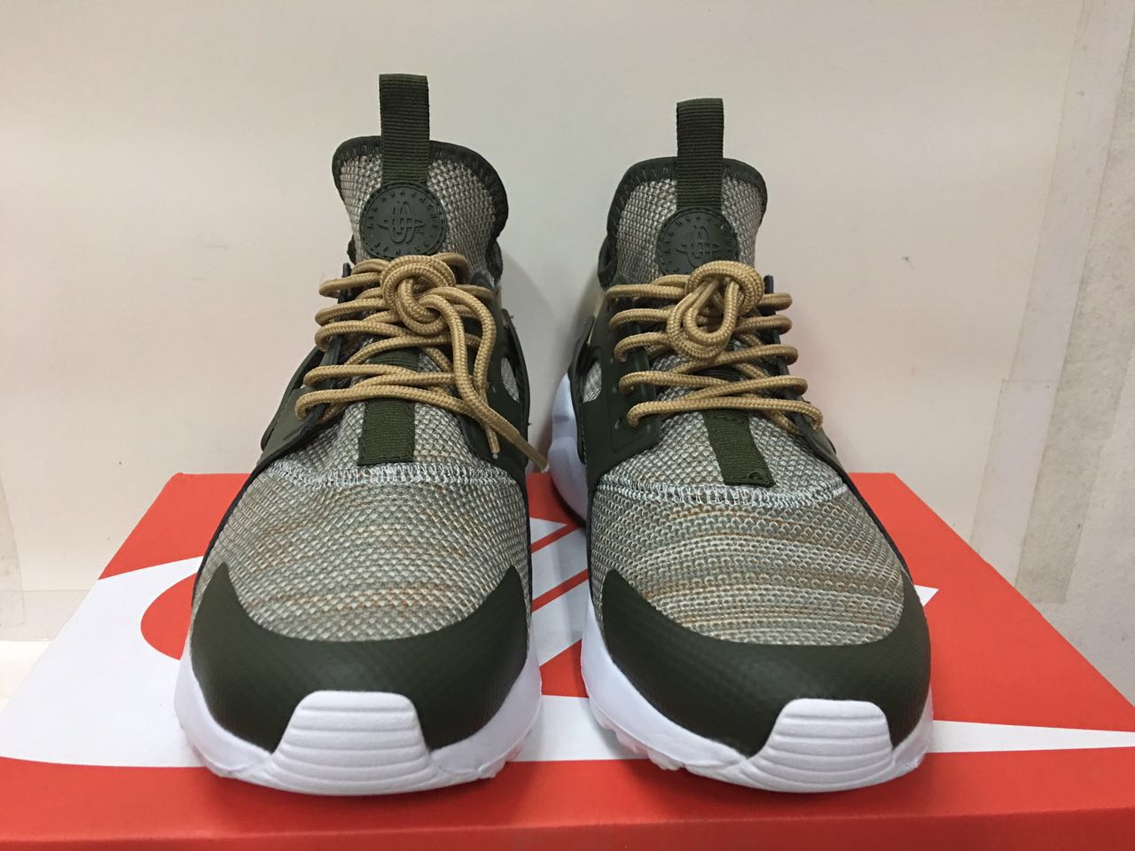 Nike Air Huarache 6 Flyknit Green Black Shoes